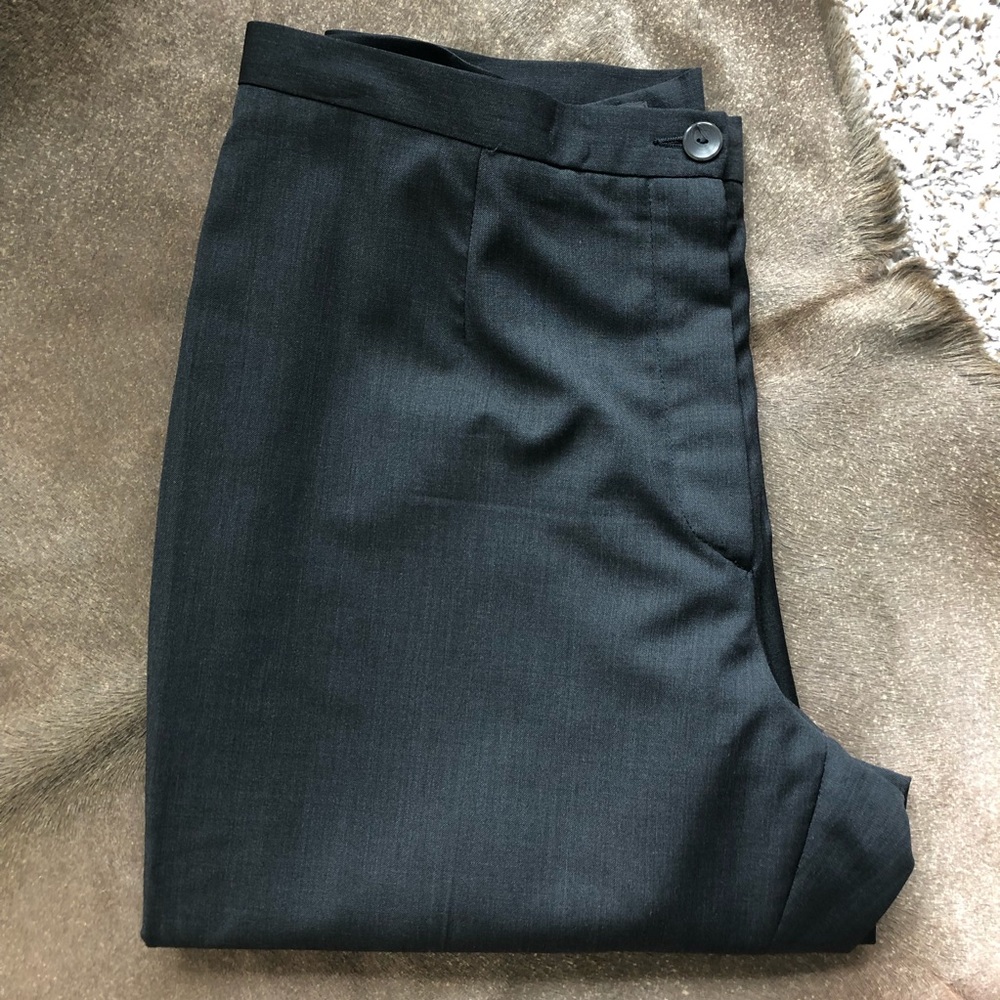 Zanella Wool Flat Front Trousers